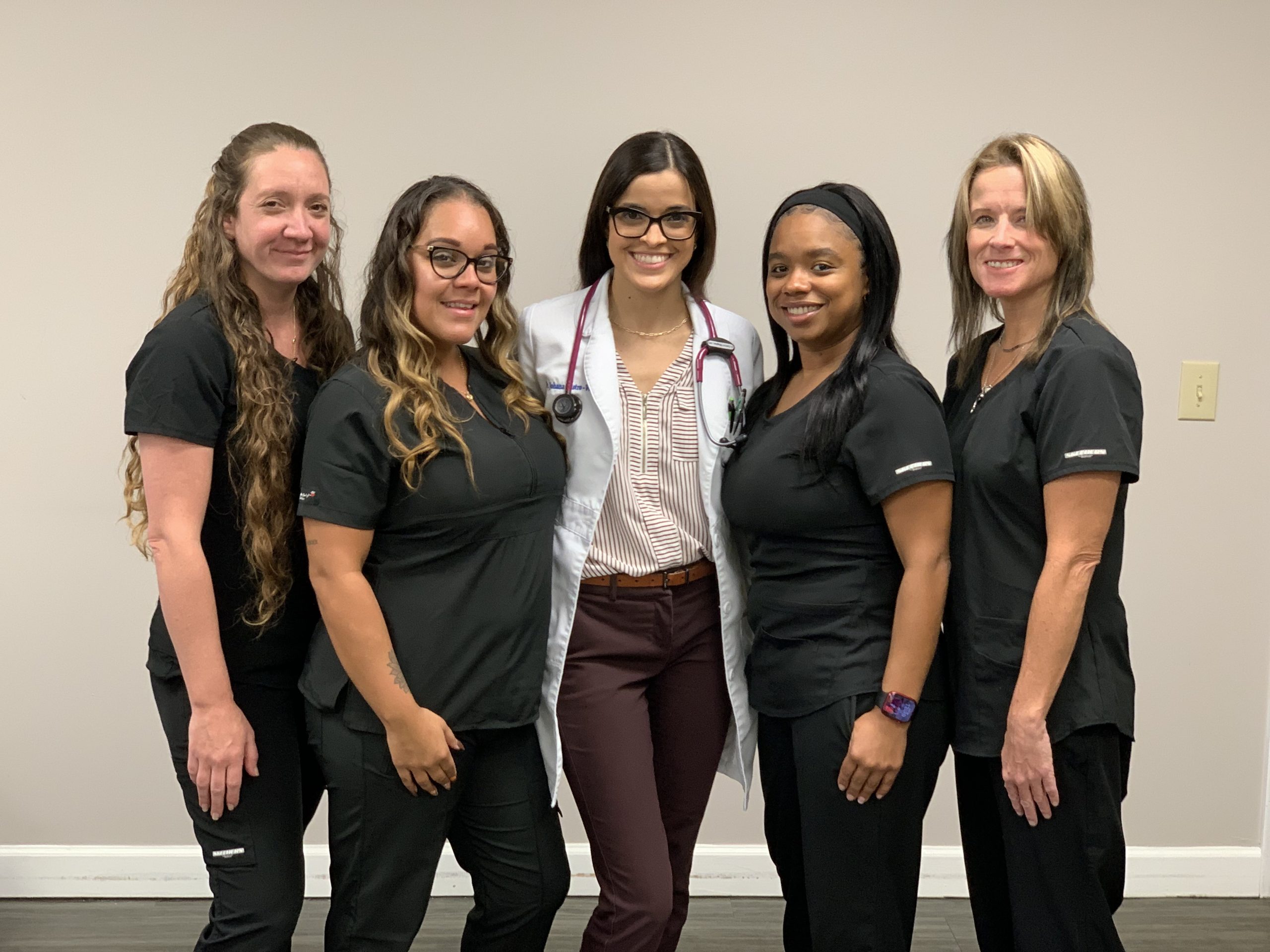A group photo a Dr. Castro-Wagner and the Center For Cough team.